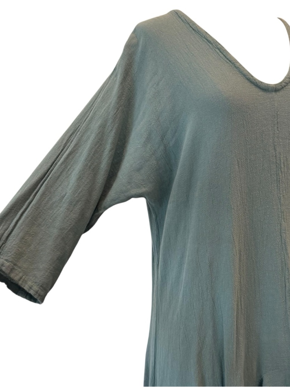 Oh my Gauze Shepard cotton gauze Lagenlook midi dress - Picture 3 of 14